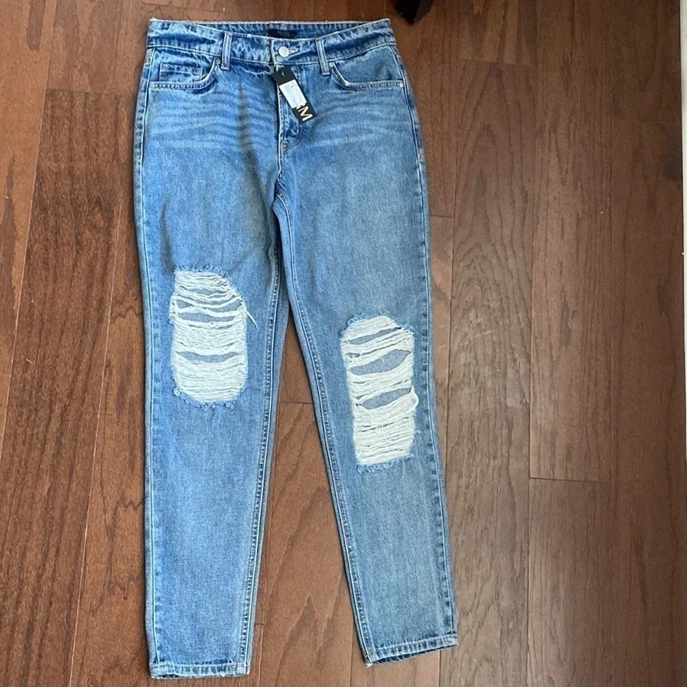 AFRM High Rise Distressed Jeans 25 - Picture 5 of 8